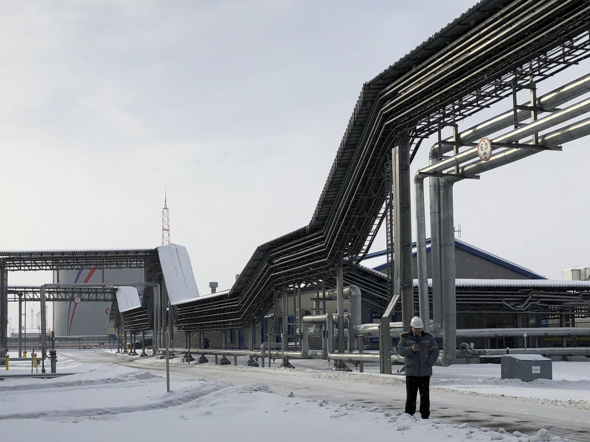 Drones strike Russia’s Ust-Luga port again as EU officials visit Ukraine