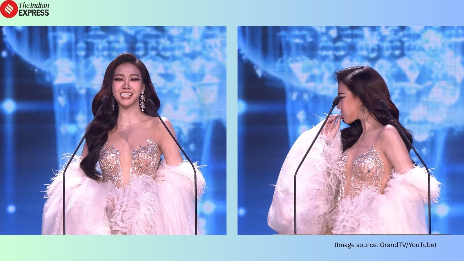 Miss Grand Thailand contestant’s teeth fall mid-introduction; what she did next goes viral: Watch