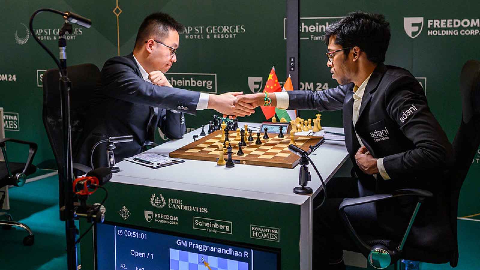 Candidates Tournament: R Praggnanandhaa gives Wei Yi a run for his money with black pieces, before settling for a draw