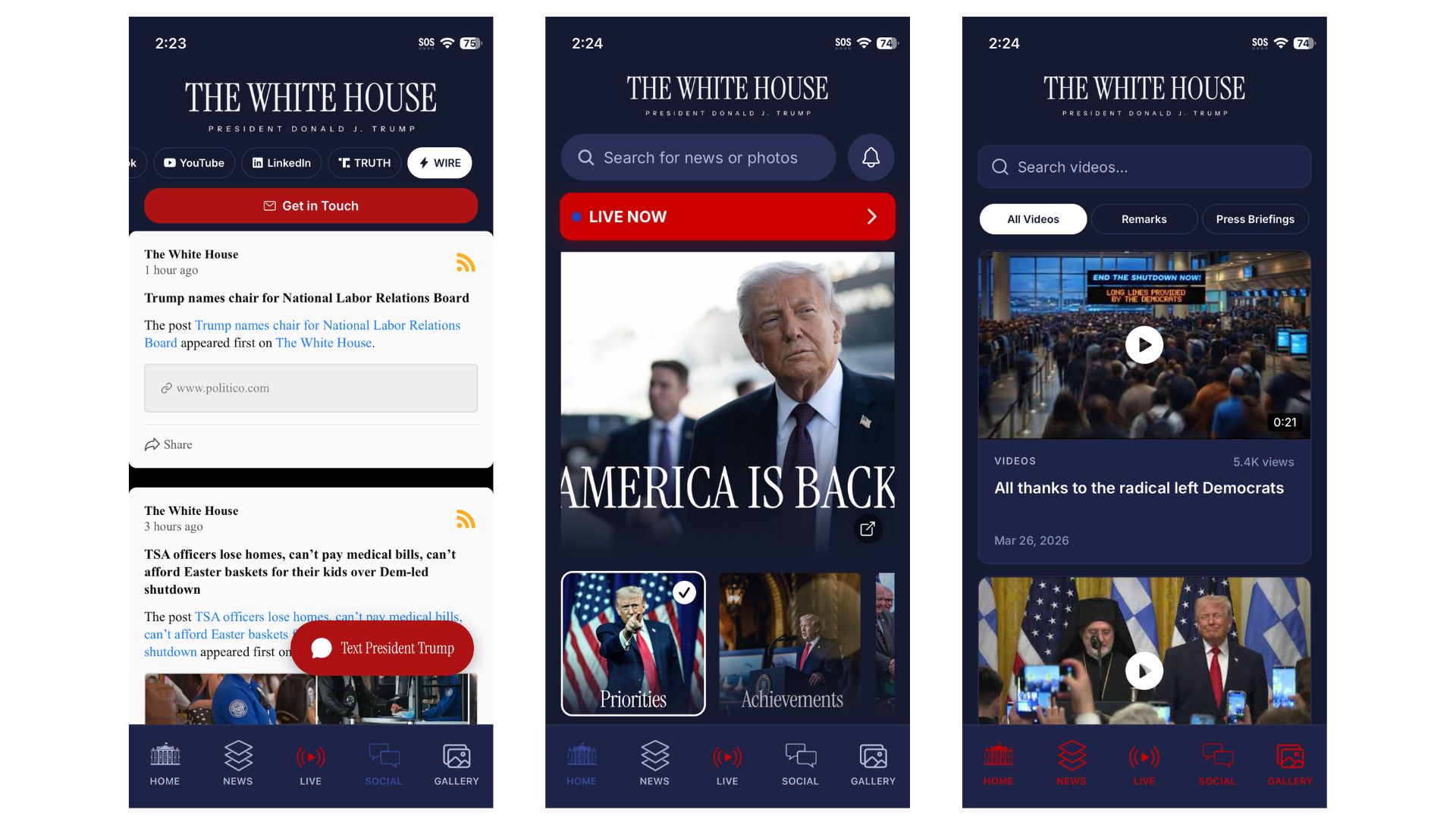 The White House has an app now, and Trump wants you to report people to ICE on it