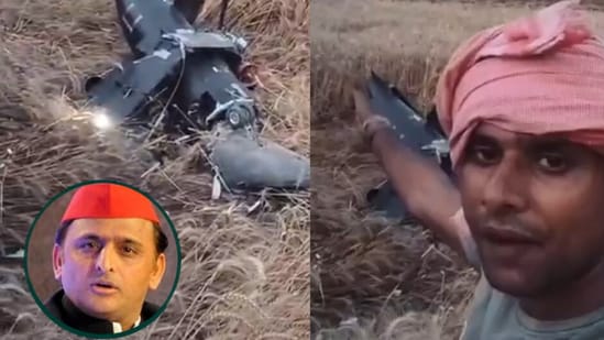 A drone crashes in UP village, Akhilesh says ‘people thought a stray missile', lambasts BJP govt