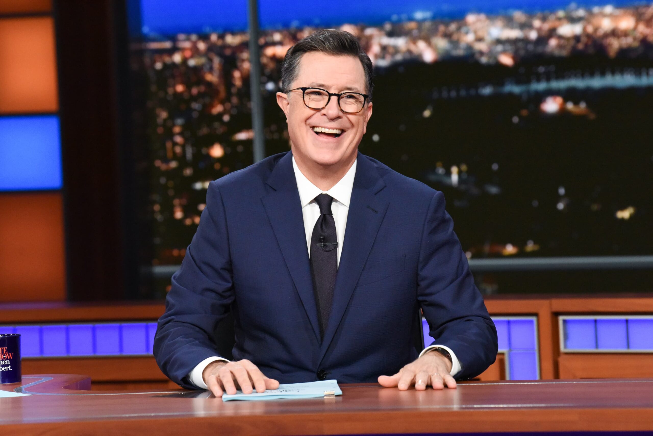 Stephen Colbert returns to TV in appearance on local Michigan station