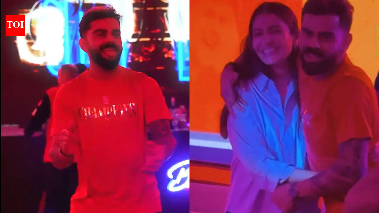 'One felt nice … ': Virat Kohli dons special T-shirt, dances with Anushka