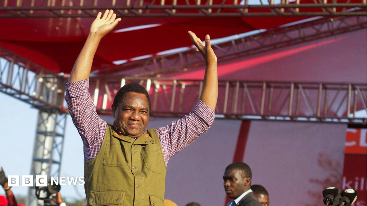 Zambia's president wins second term with 60% of the vote