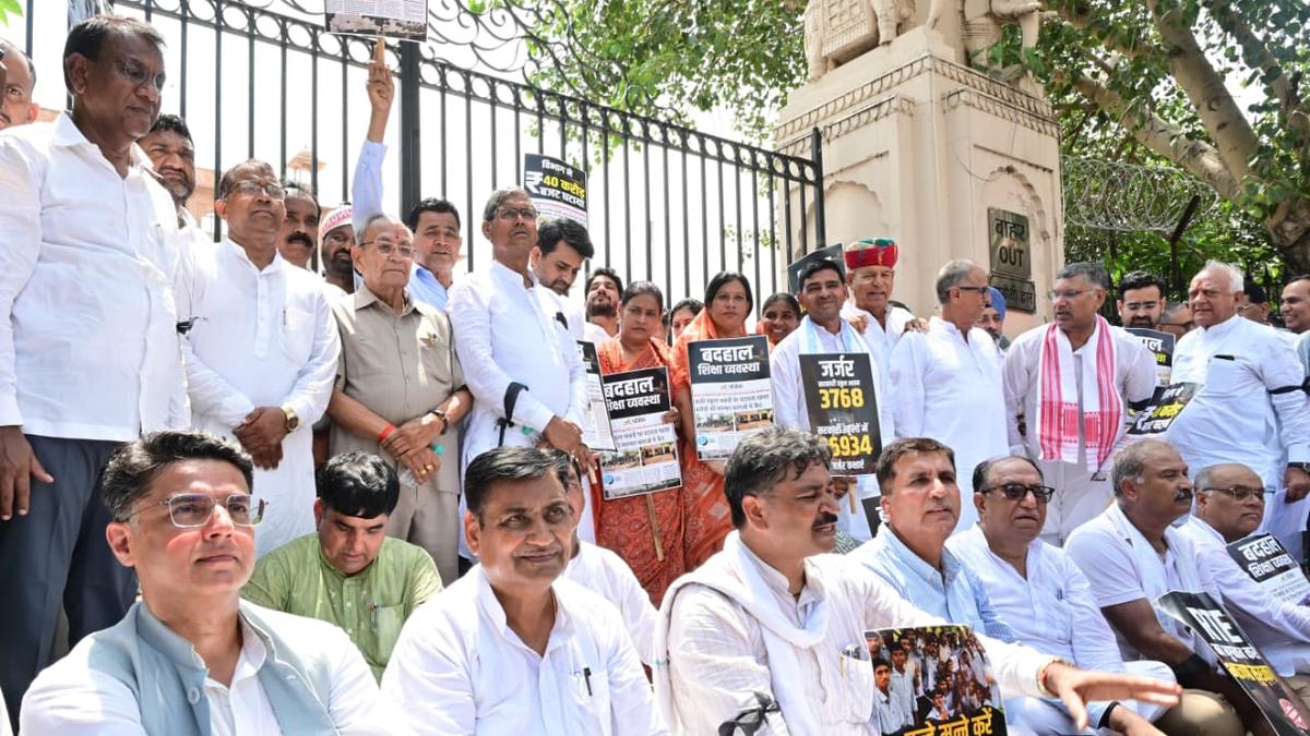 Congress MLAs boycott first day’s proceedings at Rajasthan Assembly monsoon session