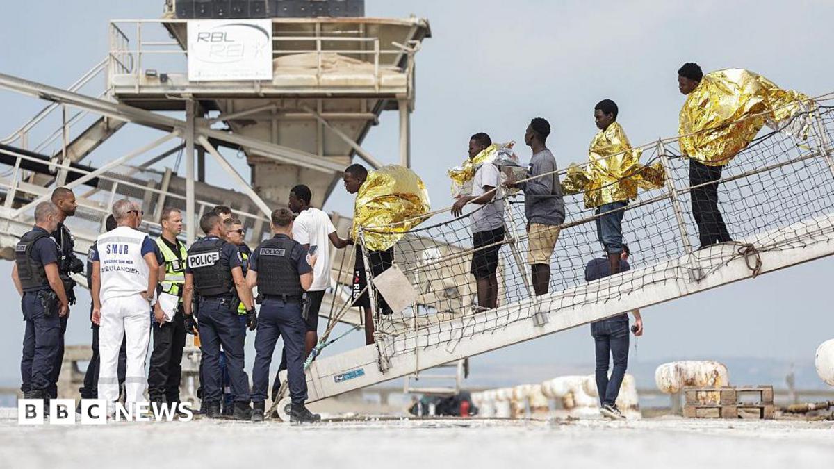 More than 150 migrants rescued after boat catches fire in Channel