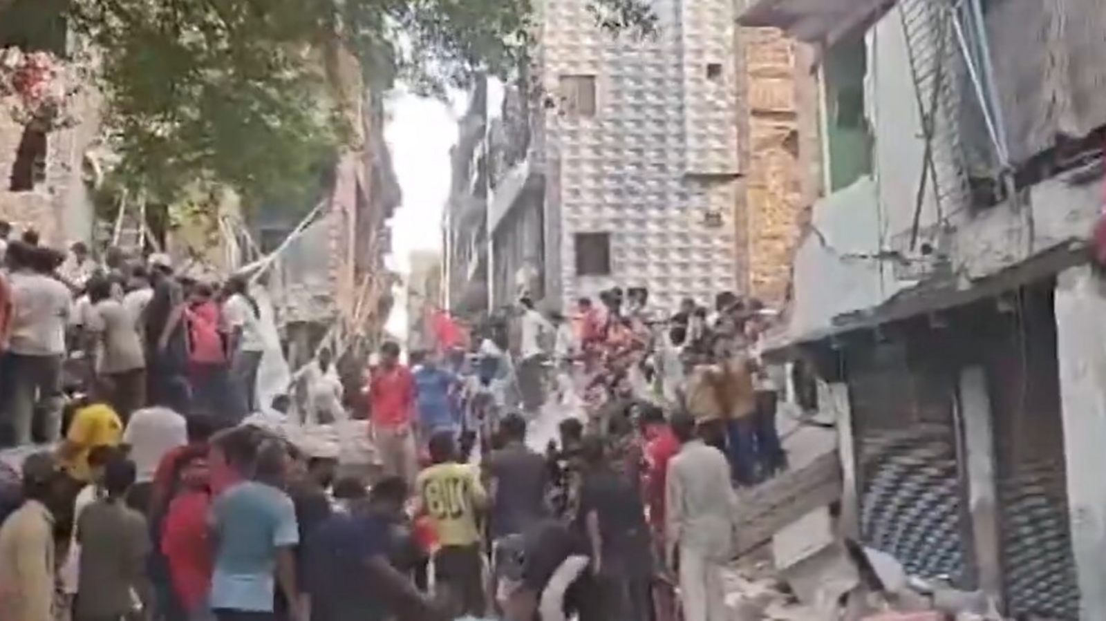 4-storey residential building collapses in Delhi's Seemapuri, several feared trapped